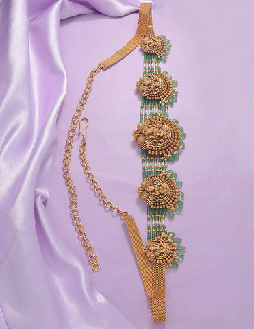 Designer Matt Lakshmi Devi Beads Chain Vaddanam