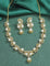 Designer Zirconia Pearl Necklace Set