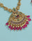 Designer Elegant Ruby Matt Kempu Necklace Set