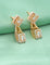 Zirconia GJ Polish Dangler 2 in 1 Stud+Earrings