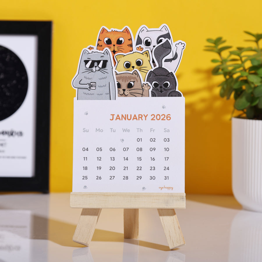 Cat Calendar - Set of 20