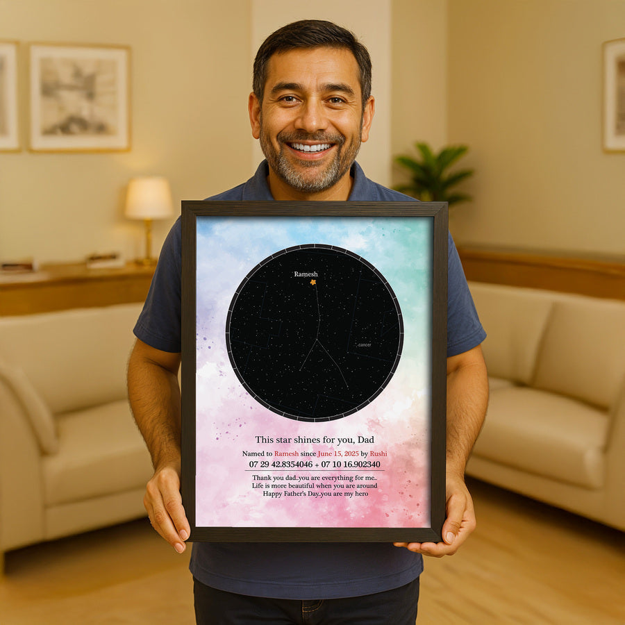 Star For Dad  - A3 (29.72 x 41.91 cm)