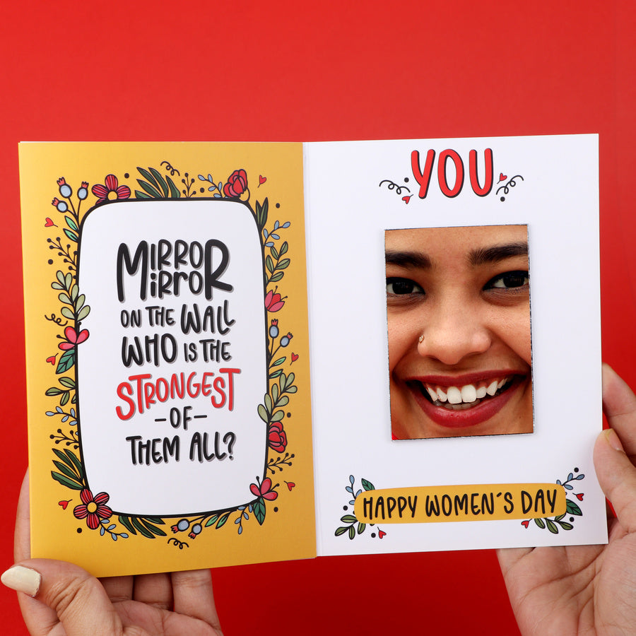 Women's Day Mirror Card - Set of 10