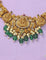Designer Lakshmi Devi Emerald Matt Kempu Necklace Set