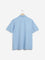 WES Casuals Light Blue Relaxed-Fit Polo T-Shirt