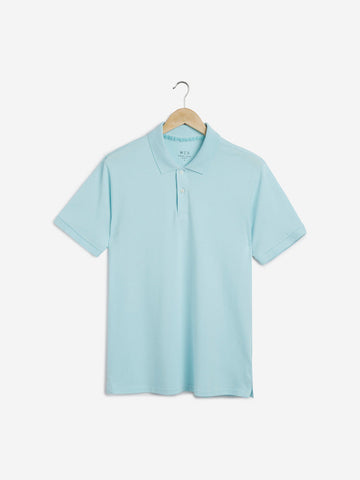 WES Casuals Aqua Slim Fit Polo T-Shirt