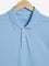 WES Casuals Blue Slim Fit Polo T-Shirt