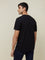 WES Casuals Black Eco-Save Slim Fit T-Shirt