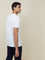 WES Casuals White Eco-Save Slim Fit T-Shirt