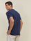 WES Casuals Navy Melange Slim Fit T-Shirt