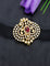 Designer Gold Polish CZ Choti Piece With Ruby Stone