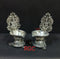 RGC antique German silver maha lakshmi deepam pair