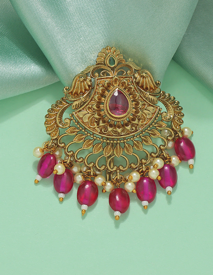 Designe Royal Ruby Floral Choti Piece