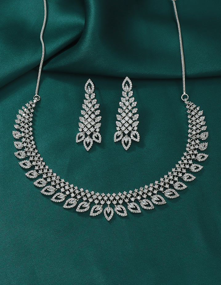 Designer Zirconia Elegance Necklace Set