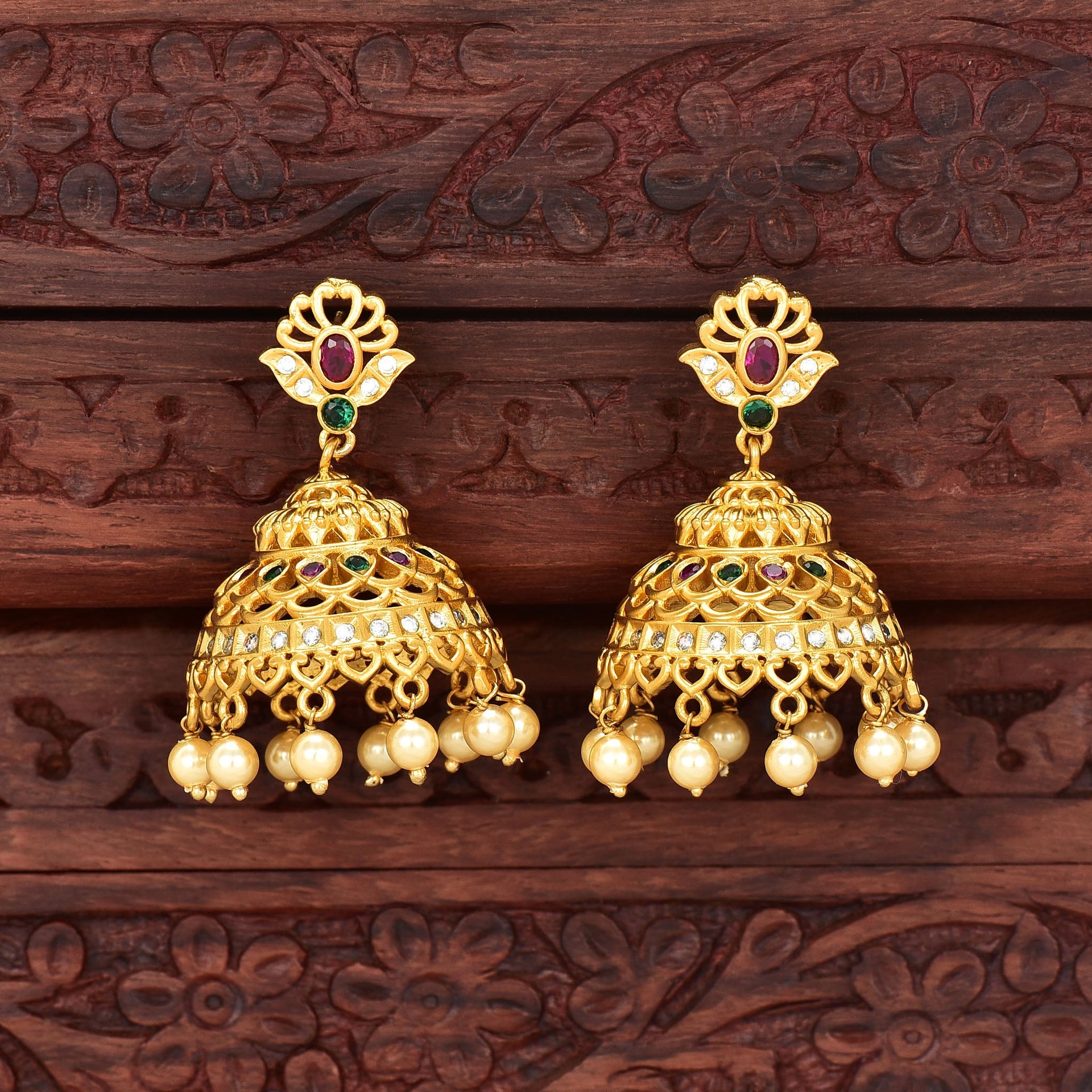 Matt Jhumka Earrings