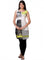 White Printed Sleeveless kurta