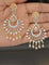 Designer Zirconia Halo Chandbali Earrings