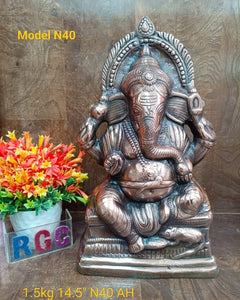 15" Gun metal Ganesh Model N40