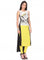 Yellow Printed Sleeveless kurta