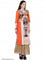 Orange Printed 3/4 Sleeve kurta