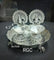 RGC Antique German Silver Flower Plate With Diya