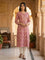 Magenta Cotton Digital Print Kurta