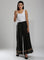 Black Printed Culottes
