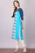 Blue Mandarin Neck 3/4 Sleeve kurta