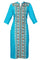 Blue Printed Mandarin Neck kurta