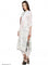 White Printed 3/4 Sleeve kurta