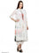 White Printed 3/4 Sleeve kurta