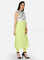 Green A-Line Printed kurta