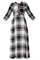 Black Mandarin Neck Checkered kurta