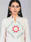 White Mandarin Neck Printed kurta