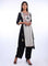 Off-White Round Neck Printed kurta