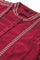 Maroon Embroidered Winter kurta