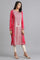 Pink Round Neck Solid Winter kurta