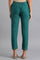 Teal Blue Slim Pants