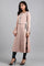 Pink Round Neck Winter kurta