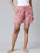 Women Printed Medium Pink Viscose Mid Rise Lounge Shorts