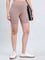 Light Brown Knit Seamless Cycling Shorts