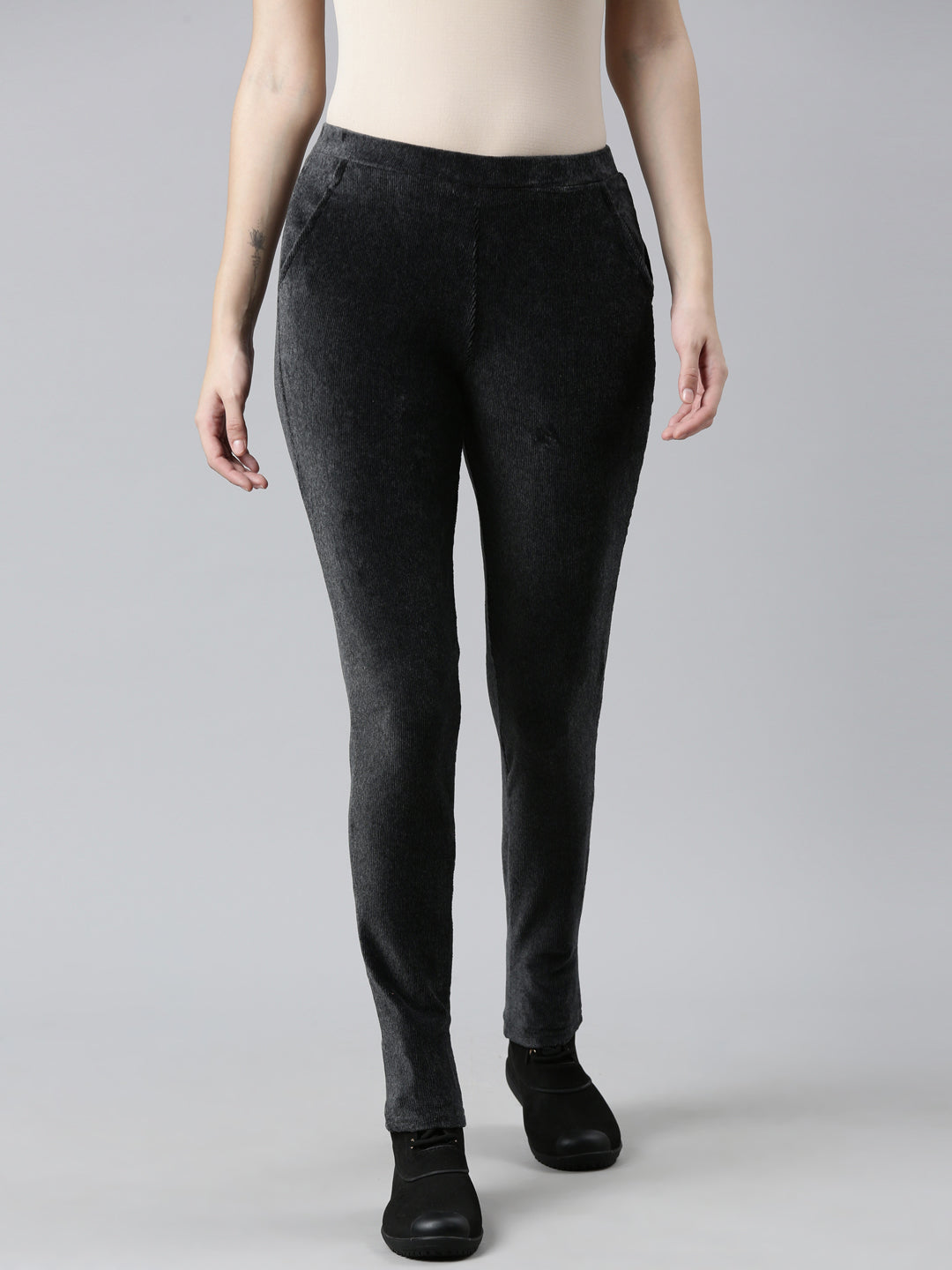 Antra Melanges Cotton Polyester Corduroy Jeggings