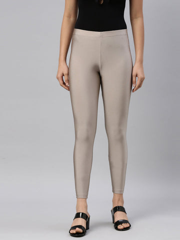 Copper Nylon Stretch Shimmer Leggings