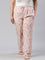 Women Printed Light Pink Woven Viscose Lounge Pants