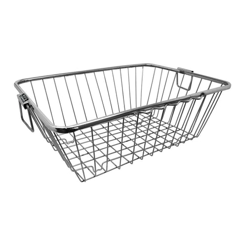 Stainless Steel Dish Drainer Basket for Kitchen Dish Drying Rack Bartan Basket, (Silver)