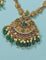 Designer Radiant Emerald Matt Kempu Necklace Set