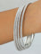 Designer Zirconia Rhodium Polish set of 4 Bangles