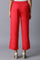 Coral Red Parallel Pants