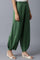 ELM Green Solid Pleated Carrot Pants