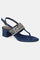 W NAVY Almond Toe Block Heel-WSOFIA